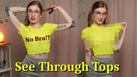 braless seethru|SEE THROUGH Shirts with NO Bra * Try On Haul .